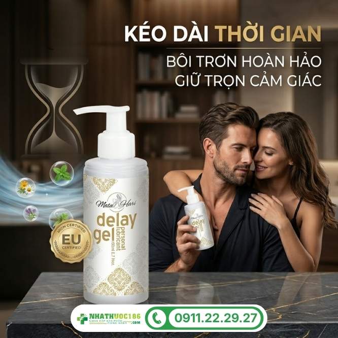 Công dụng của gel chống xuất tinh sớm Mata Hari Delay Gel 150ml