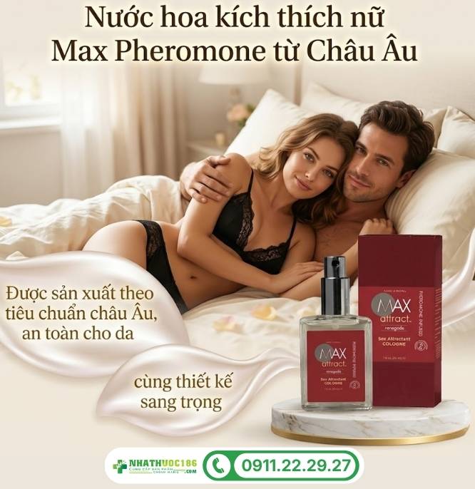 Giới thiệu nước hoa Max Pheromone nhập khẩu từ Châu Âu