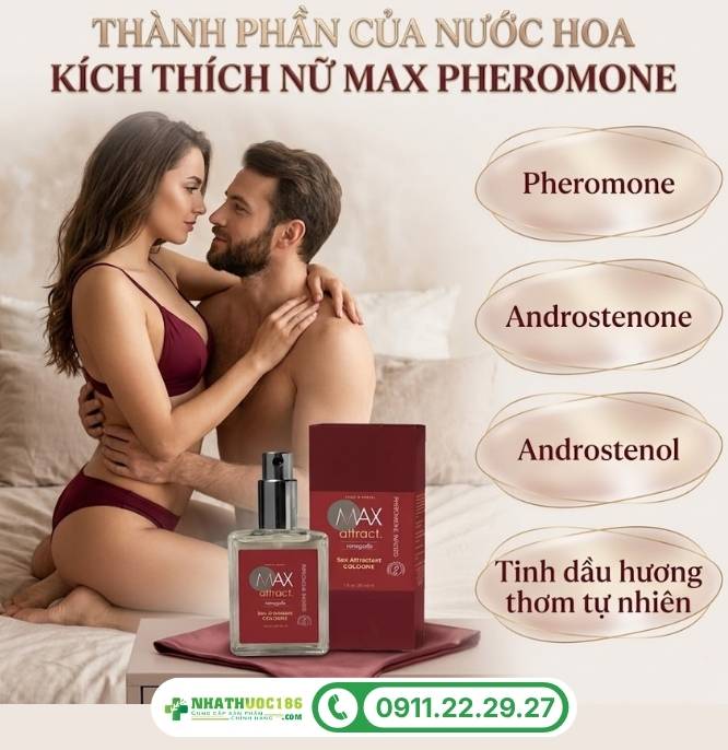Thành phần tinh tế trong nước hoa Max Pheromone