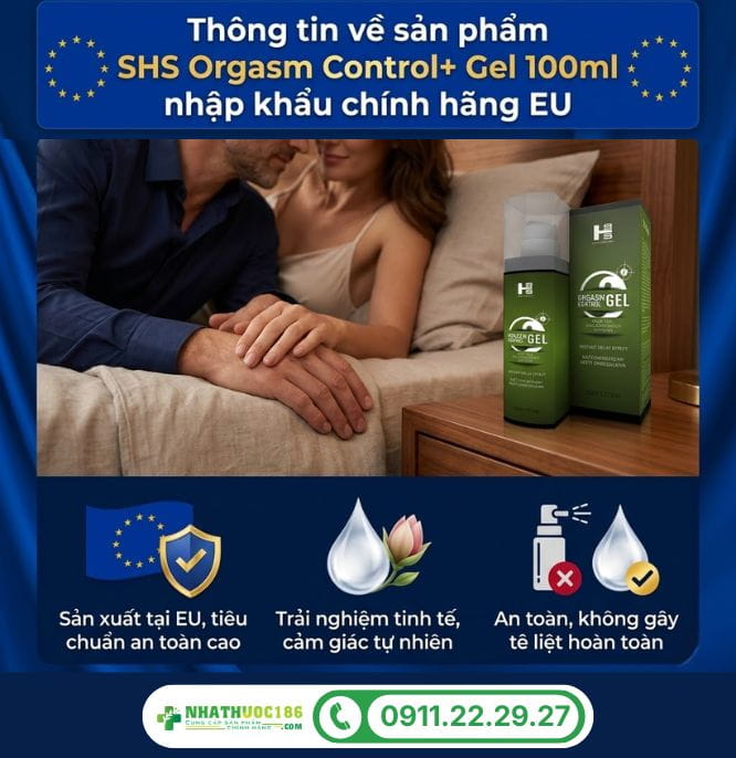Giới thiệu sản phẩm Orgasm Control+ Gel 100ml