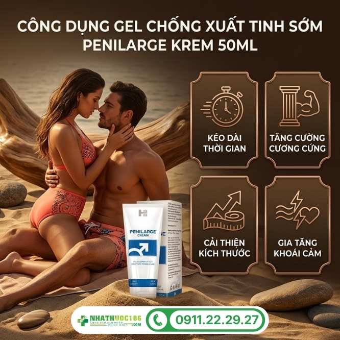 Công dụng vượt trội của gel tăng kích thước Penilarge Krem 50ml
