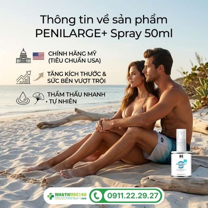 Tổng quan về sản phẩm PENILARGE+ Spray 50ml
