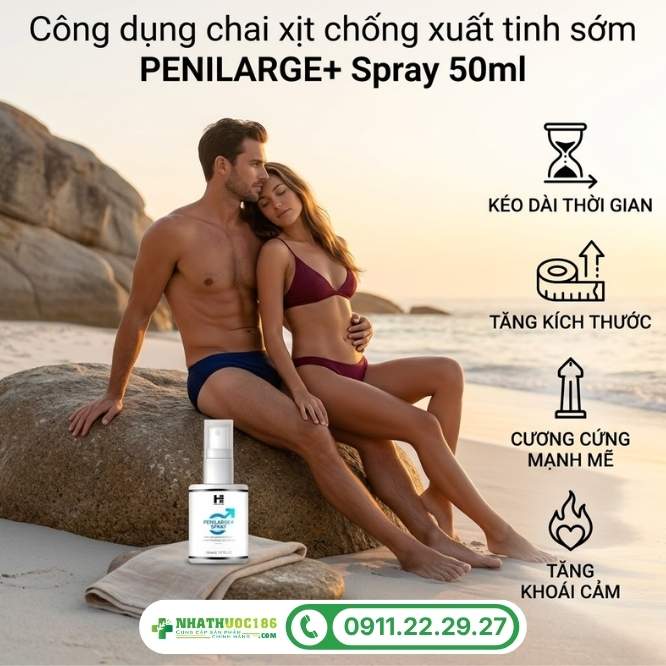 Công dụng vượt trội của chai xịt PENILARGE+ Spray 50ml