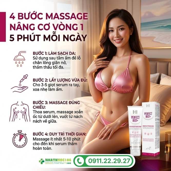 Hướng dẫn sử dụng Perfect Bust+ 150ml đúng cách