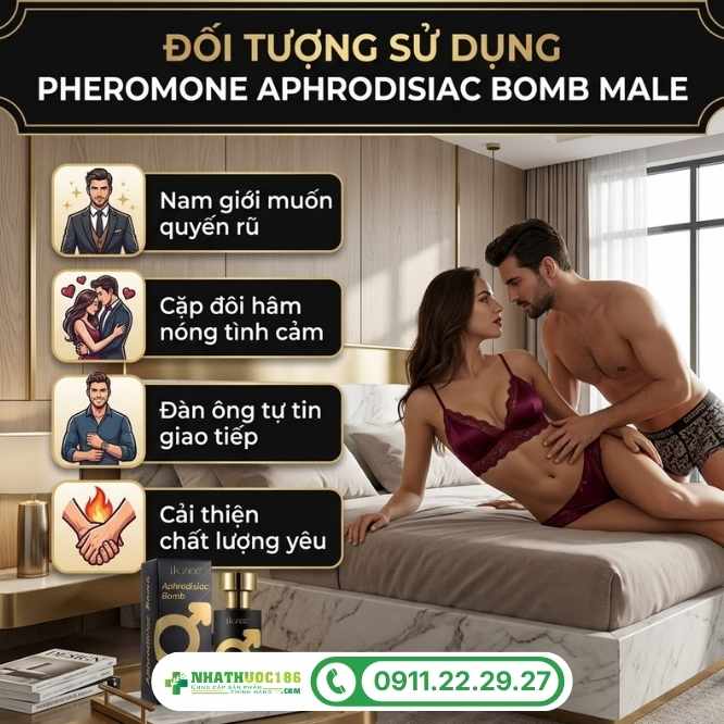 Những ai nên sử dụng Pheromone Aphrodisiac Bomb Male?