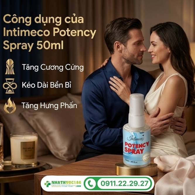 Công dụng vượt trội của Potency Spray 50ml
