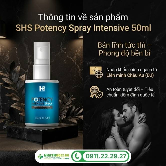 Tổng quan về sản phẩm Potency Spray Intensive 50ml