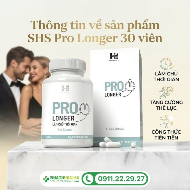 Thông tin tổng quan về sản phẩm SHS Pro Longer 30 Viên