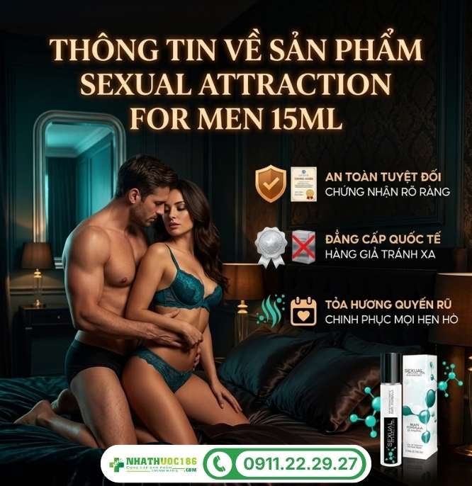Giới thiệu nước hoa Sexual Attraction For Men 15ml nhập khẩu từ Mỹ