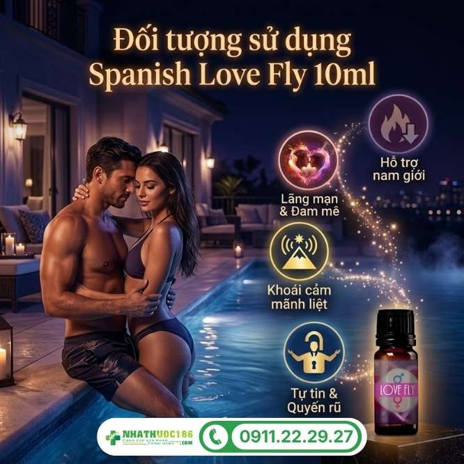 Đối tượng sử dụng Spanish Love Fly 10ml