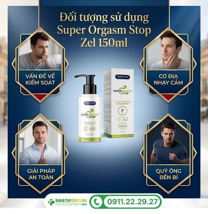 Đối tượng sử dụng Super Orgasm Stop Zel 150ml