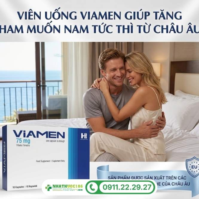 Tổng quan về sản phẩm Viamen 1 vỉ 4 viên tăng ham muốn cấp tốc