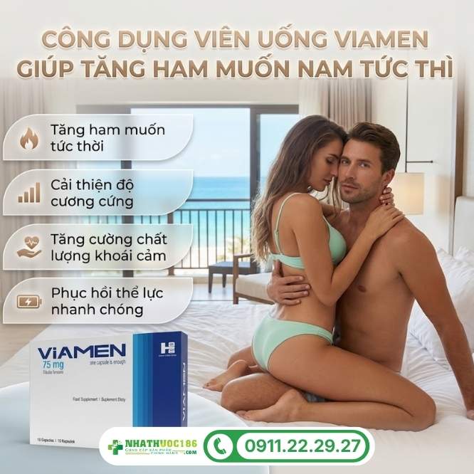 Công dụng ưu việt của Viamen 1 vỉ 4 viên