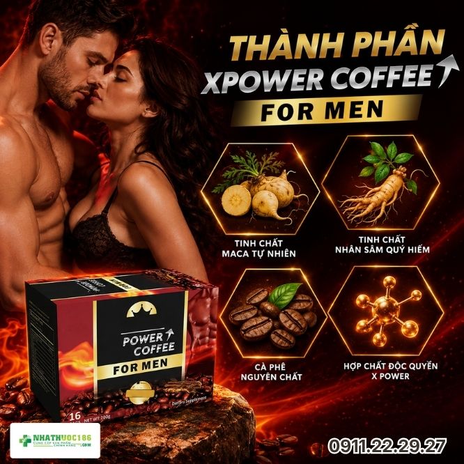Thành phần sản phẩm Xpower Coffee For Men