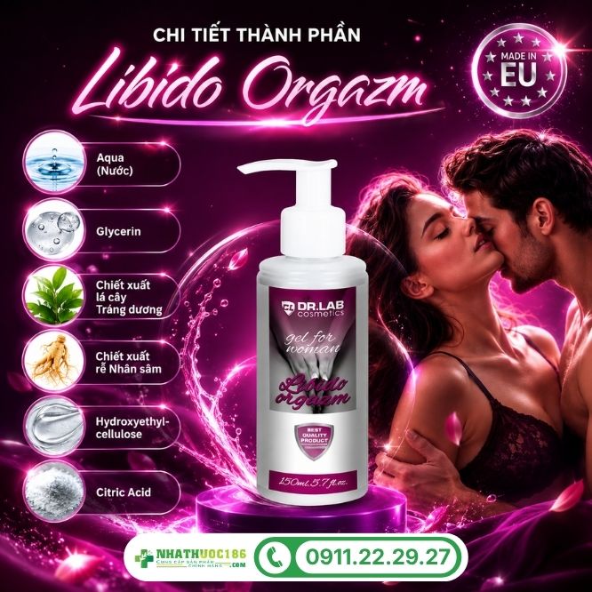 Chi tiết thành phần có trong Libido Orgazm 150ml