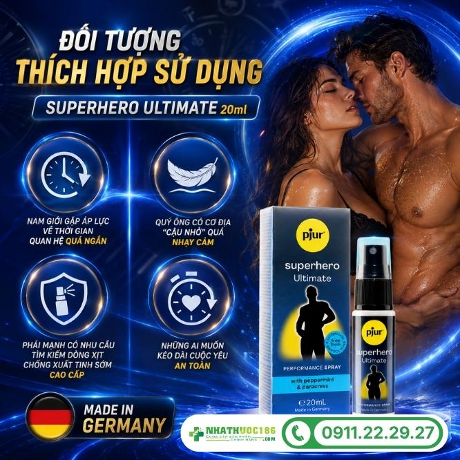 Đối tượng thích hợp sử dụng Superhero Ultimate Spray 20ml