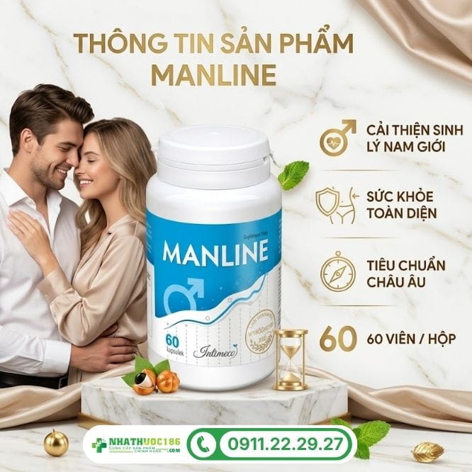 Thông tin về sản phẩm Manline 60 viên chống xuất tinh sớm