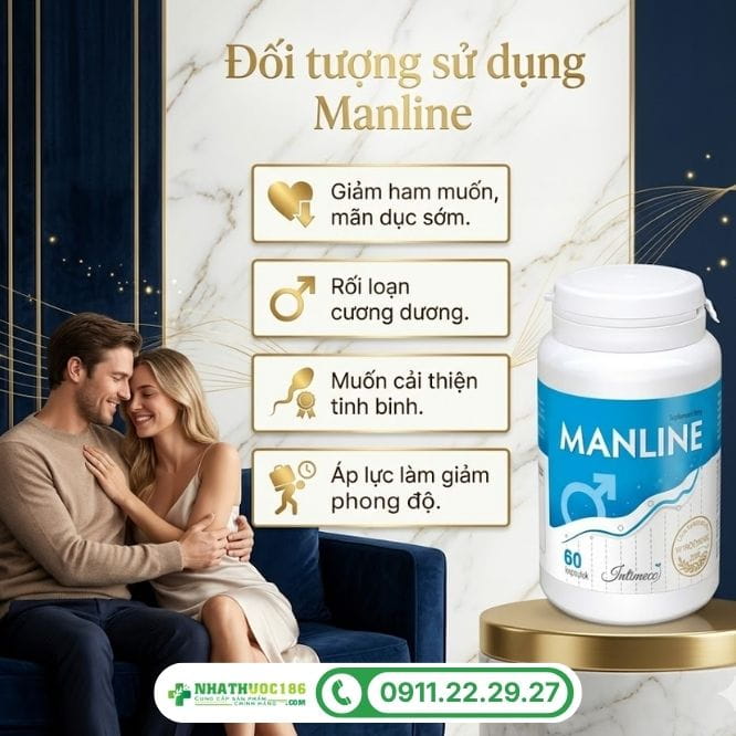 Đối tượng sử dụng viên uống xuất tinh sớm Manline 60 viên