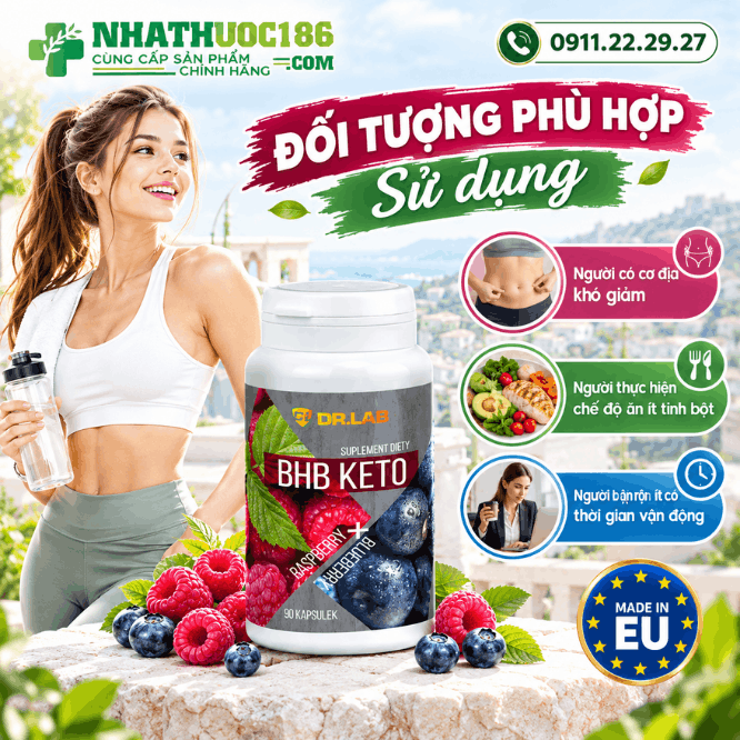 Đối tượng phù hợp để sử dụng viên uống BHB KETO 90 viên
