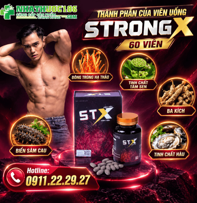Thành phần của viên uống Strong X 60 viên